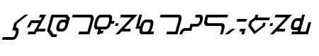 Modern Destronic Italic