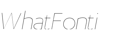 Karbon Hairline Italic
