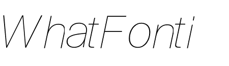 SuisseIntl UltralightItalic WebXL