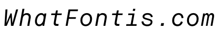 Maison Neue MonoItalic