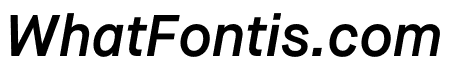 Maison Neue DemiItalic