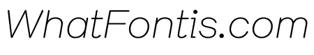Chapeau ThinItalic