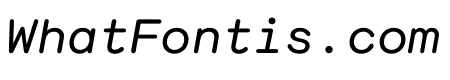 Chapeau MonoItalic