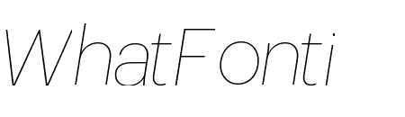 Graphik ThinItalic Reduced