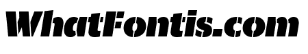 SanomatSans StencilBlackItalic Reduced