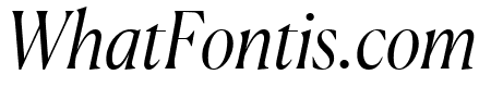 Canela LightItalic Reduced