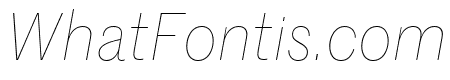 MarrSans ThinItalic Reduced