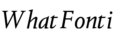 PortraitText RegularItalic Reduced