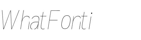 FortCond ThinItalic