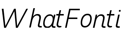 RumSans LightItalic