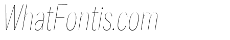 Fort XCond ThinItalic