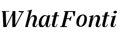 SilvaDisplay MediumItalic