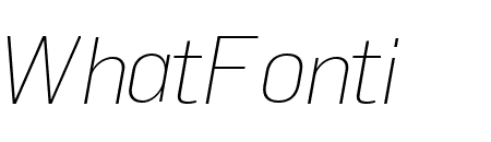 Flama UltralightItalic