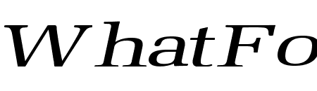 Bid Roman Extended Italic