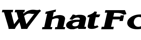 Blew Extended Bold Italic