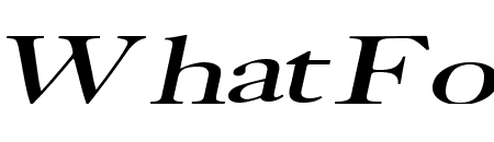 Bliss Extended Italic