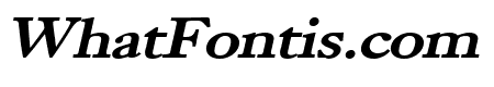 Bliss Wide Bold Italic