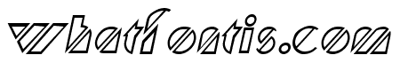 Cane Hollow Italic