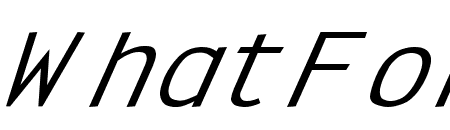 Clean Wide Italic