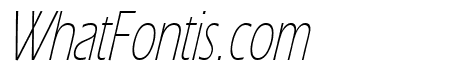 Eric Lite Thin Italic