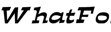 Expose Wide Italic