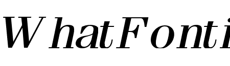 Feline Wide Italic