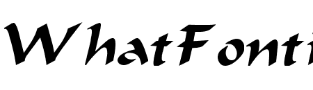 Flat Brush Wide Italic