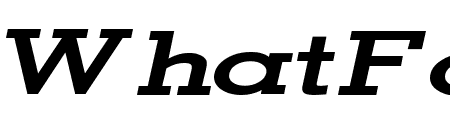 Geo Extended Bold Italic