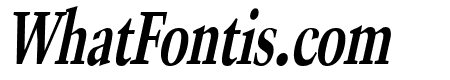 Horn Condensed Bold Italic