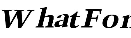 Horn Extended Bold Italic