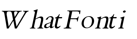Nadine 2 Wide Italic