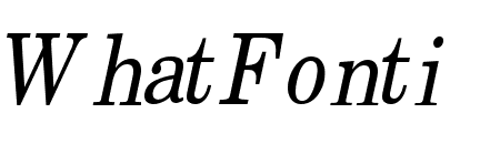 New Boston Condensed Italic