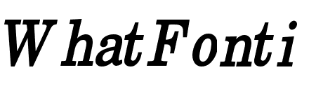 New Boston Condensed Bold Italic