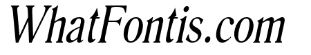 Roomy Condensed Italic