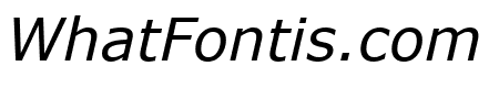 Verdana Italic