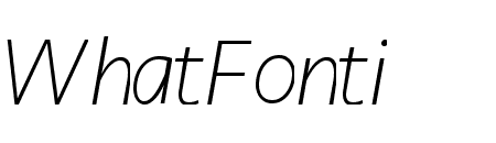 Seravek ExtraLight Italic