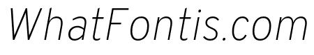 Overpass Thin Italic