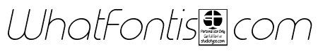 Typo Round Thin Italic Demo