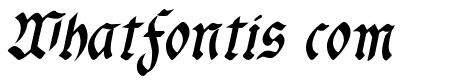 fracta Condensed Bold Italic