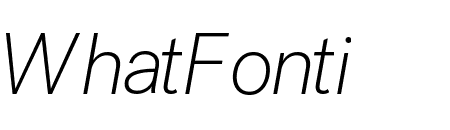 Post Grotesk Thin Italic