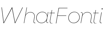 Sharp Sans Display No1 Thin Italic