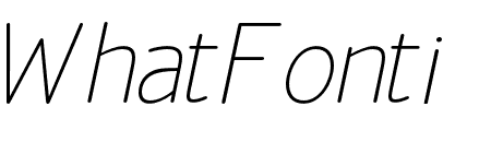 OfficialThin-Italic