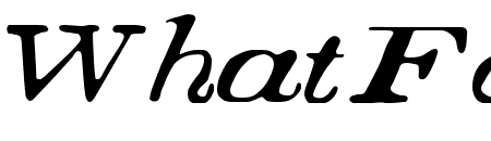 Boston 1851 Italic Extra Expanded