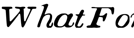Boston 1851 Italic Expanded