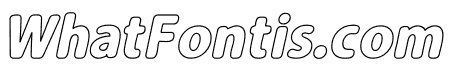 Carson Outline Black Italic