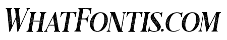 BlackDramaSerifRough-Italic