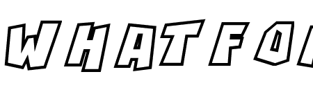 RockBiterOutlines Italic