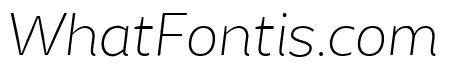 Chamfort Family Thin Italic
