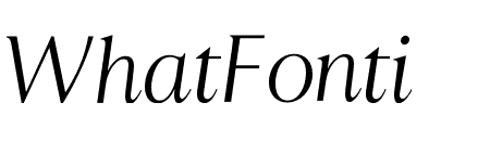 Astoria Classic Light Italic