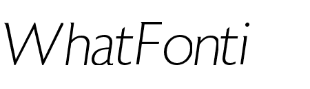 Astoria Extra Light Italic